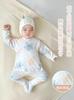 Conjunto de Bebé Algodón Puro Térmico Ropa de Otoño y Pantalones para Niños y Niñas, Ropa Separada Infantil 100% Algodón de Cintura Alta Protectora de Vientre