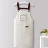Delantal impermeable y a prueba de aceite, delantal de cocina nuevo y elegante para uso doméstico, uniforme de trabajo, resistente a las manchas, adecuado para restaurantes, ropa de trabajo unisex
