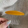 Peine invertido ovalado de acetato estilo coreano para flequillo, peine para dar volumen en la coronilla, pasador, accesorio para el cabello de horquilla de alta gama