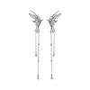 Super Fada Elfo Borboleta Franja Zircônia Ear Cuff Moda Versátil Sem Furo Clipe de Orelha Brincos Estilo Frio Joias Mulheres