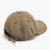 Gorra de Béisbol para Hombre con Bordado de Parche de Letra Estilo Europeo y Americano Desgastado, Gorra de Pico de Pato Lavada para Mujer de Techo Suave para Exteriores con Protección Solar