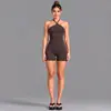 Conjunto de Fitness a Rayas de Bloques de Color Transfronterizo Chaleco Deportivo para Correr al Aire Libre Conjunto de Top Casual para Yoga Pilates