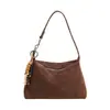 Bolso Minimalista de Ante de Nicho para Debajo del Brazo para Mujer 2025 Otoño Temprano Nuevo Versátil Retro Mate Bolso de Hombro Cruzado para Viajar
