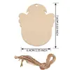 Etiquetas Colgantes Navideñas de Madera Transfronterizas Etiquetas Pequeñas de Madera Colgante Grabado Manualidades Joyería Regalos Procesamiento Hueco Láser