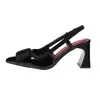 Accesorios Transfronterizos Europeos y Americanos Sandalias de Punta Fina Cerradas Europeas para Mujer Exquisitos Tacones Altos Mujer Tacón Grueso 2026 Venta al por Mayor Tallas Grandes