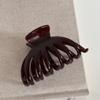 Pinza para el cabello con textura estilo coreano Crisantemo Pinza de hueso Suave de alta calidad Pinza de tiburón para el cabello Accesorios para el cabello Nueva pinza de agarre Tocado