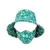 Nuevo sombrero floral primavera y verano para mujer sombrero con visera protectora solar integrado sombrero para cubrir la cara máscara anti-ultravioleta sombrero de sol sombrero a prueba de viento