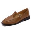Sapatos Mary Jane Quadrados Retro Franceses para Mulheres, Novos Sapatos Rasos de Tira Única para Primavera e Verão para o Trabalho