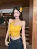 Camisola Floral Tridimensional de Moda para Mujer, Top Versátil de Color Sólido de Corte Ajustado para Verano y Otoño con Copas