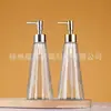 Atacado Frasco Cônico para Álcool em Gel com Vidro Colorido Frasco Transparente com Dosador Frasco para Sabonete Líquido de Banho Frasco de Loção Tipo Pump