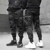 Pantalones de Chándal Tácticos de Paracaidistas con Bolsillo Funcional para Hombre Marca de Moda Nacional Tendencia Casual con Correa Pantalones Ajustados