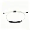 Pulseras de Pareja de Tubo Curvado de Venta Caliente Transfronteriza para Nicho, Acero de Titanio, Personalizables con Grabado, Ajustables, Pulseras Tejidas Simples Hechas a Mano al por Mayor