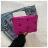 Bolsa de Maquiagem a Pronta Entrega Transfronteiriça, Novo Estilo, Elegante e Fashion, Design Único, Cor Sólida Estilosa, Bolsa de Mão de Alta Qualidade