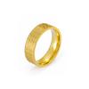 Anillo de Acero Inoxidable Cortado Oro Moda Sin Contacto Patrón de Neumático Negro Punk Hip-Hop Retro Acero Inoxidable Anillo para Hombre