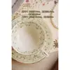 Juego de Tazas de Café Retro Jingdezhen Taza Cerámica Pequeña Europea Creativa Set de Té de la Tarde Pastoral Flor