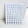 Novos adesivos de unha estilo puro desejo transfronteiriços em formato de coração e estrela, estilo fada, em prata, adesivos de nail art de estrela brilhantes, acessórios de unha usáveis