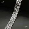 Brillantes Pedrería de Cristal Pedrería Hotfix Tiras Adhesivas de Pedrería Decoraciones Caseras DIY Pegatinas de Pedrería Cinta de Pedrería Ropa Zapatos Sombreros Accesorios Materiales