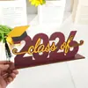 Bt364 Transfronterizo Temporada de Graduación 2026 Decoración de Mesa de Madera Adornos Decorativos Festivos Temporada de Graduación Pantalla de Escritorio de Graduación
