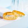 Anillo chapado en oro de amor de Año Nuevo coreano para hombre y mujer, dulce anillo concéntrico de pareja vietnamita chapado en oro, joyería
