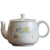 Tetera antigua japonesa de cerámica hecha a mano, juego de té de kung fu, tetera de arroz glutinoso amarilla, tetera pequeña de mano de alta gama, tetera individual para el hogar