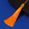 Franja de chapéu de abacaxi 9CM, marcador de página de roupa, franja pendente pequena, decoração de presente de nó chinês, pingente, acessório atacado