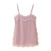 Ropa de Mujer al por Mayor Transfronteriza Estilo Europeo y Americano Nuevo Francés Reductor de Edad Encaje Empalmado Abertura Camiseta de Tirantes 5107285