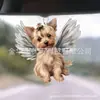Nuevo perro lindo transfronterizo material acrílico colgante plano para coche accesorios para mochila decoración del hogar