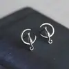 Brincos pequenos de prata 925 esterlina estilo coreano, fofos e únicos para mulheres, simples e criativos, com um design estiloso e versátil, perfeitos para estudantes
