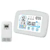 Amazon botão de tela sensível ao toque com luz de fundo sem fio medidor de temperatura e umidade interna e externa display digital relógio de parede eletrônico de tempo atacado