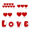 Decoración Colgante de Cuerda con Forma de Corazón para el Día de San Valentín Boda Fiesta Aniversario de Boda Colgante de Arreglo Amoroso con Forma de Corazón