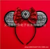 Diadema Decorativa Temática de Star Wars para Niños Cosplay Adorno para la Cabeza Samurai Negro Hebilla de Cabeza de Mickey Decoración