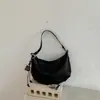 Bolso Bandolera Tipo Dumpling de Cuero Aceitado Retro 2026 Nuevo Estilo de Moda Versátil Bolso Bandolera Súper Popular de Nicho Bolso de Hombro Único para Debajo del Brazo