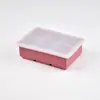 Molde para cubitos de hielo de verano de seis rejillas, bandeja para hielo, hielera doméstica, molde cuadrado para hielo de grado alimenticio, artefacto de congelación rápida