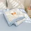 Colcha de Verano de Algodón de Xinjiang Jie Liya con Bordes Ensanchados, Algodón Lavado, Estampado de Dibujos Animados, Algodón Transpirable y Absorbente de Humedad para Aire Acondicionado