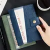 Cuaderno de Hojas Sueltas Piel de Vaca A5 Aspecto de Alta Gama Negocio Simple Engrosado Piel Suave Oficina Línea Horizontal Diario Personalización