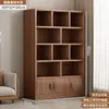 Librero de Madera Maciza Vitrina Gabinete de Almacenamiento para Oficina Gabinete de Almacenamiento Multicapa Estantería Sencilla Gabinete de Pie Gabinete de Almacenamiento