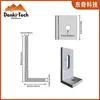 Componente de Soporte Fotovoltaico Solar en Forma de L para Fijación en Techo de Teja de Acero de Color, Soporte de Aleación de Aluminio, Venta Directa del Fabricante, Pie en L