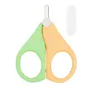 Cortauñas de Acero Inoxidable para Bebé, Tijeras para Niños, Tijeras Lindas con Cubierta Antipolvo, Cortauñas para Niños Pequeños, Tijeras para Bebé Anti-pellizco