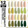 Set de Herramientas para Esmalte de Uñas de Manicura Transfronterizo 12 Colores Pegamento Lámpara de Fototerapia Tira Frotadora Bloque Pulidor Empujador de Uñas de Acero Tijeras Juego Completo