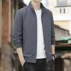 Tallas M-8XL Grande 2026 Nuevo Otoño/Invierno Ropa de Papá Chaqueta de Negocios para Hombre con Cuello Pegado Hombres de Mediana Edad y Mayores