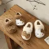 Zapatos para Bebé y Niño Pequeño Niñas Gato Lindo Zapatos de Algodón 2026 Otoño Invierno Nuevos Suela Suave Elegantes Zapatos de Felpa Cálida con Felpa Adicional