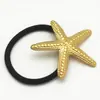 Diadema Simple de Estrella de Cinco Puntas, Cuerda para el Cabello de Acero Inoxidable Metálico de Estrella de Mar, Accesorios para el Cabello, Tocado de Nicho, Accesorios para el Cabello de Goma Estilo Océano