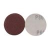 Lixa Flocada Vermelha de 2 Polegadas (50mm) com Suporte Adesivo, Disco de Lixa Redondo para Marcenaria, Polimento de Metal, Remoção de Ferrugem e Lixamento