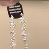 ¡Tan hermoso! Pendientes de Cascada con Borla Azul, Estilo Nuevo que Realza el Blanco, Pendientes Dulces y Exagerados para Mujer