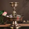 Copa de Vino Dorada de Cobre Hecha a Mano Nepalí, Nuevo Diseño Engrosado con Ocho Patrones Auspiciosos, Adorno para Decoración del Hogar