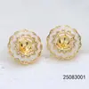 Accesorios para Set de Joyería DIY de Perlas, Sencillo y Elegante, Pendientes Redondos de Encaje con Goteo de Aceite, Colgante, Anillo con Montura al por Mayor