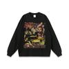 Camiseta de marca de moda hip-hop europea y americana para hombre, camiseta de manga corta holgada informal con estampado vintage de hip-hop para pareja, camiseta transfronteriza para mujer