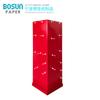 Estante de papel Red Hook, estante de exhibición de papel, caja de exhibición de productos, estante de papel, suministro de fábrica