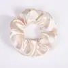 Gomas para el Cabello Estilo Europeo y Americano Transfronterizas en 80 Colores, Diademas de Satín Brillante, Gomas de Satín de Color Sólido Simples, Gomas para Coletas Altas para Mujeres