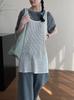 Vestido coreano Tao Chuan con escote en U y aberturas laterales, blusa de punto con abertura lateral, primavera 25, YL066